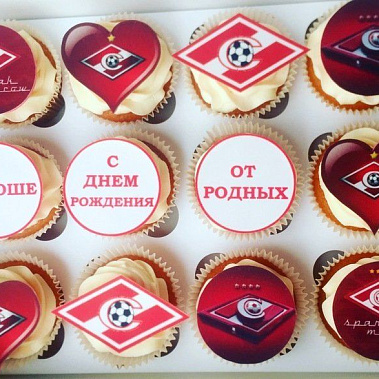 Капкейки "Спартак" купить - глазов.сладкоежкин.рф